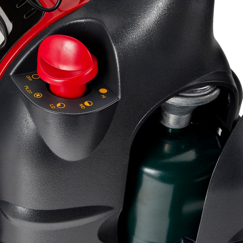 Pelonis HF-0063 1500-Watt 2-Setting Portable Oscillating Small Room Digital Fan and Personal Space Heater, Black