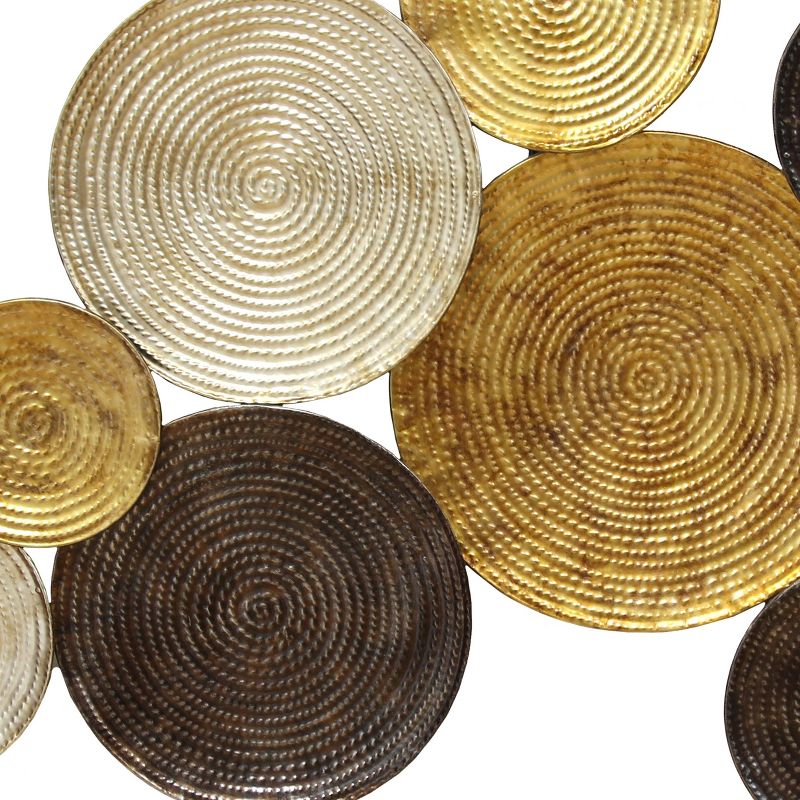 25.5" x 52.15" Multi Circles Wall Decor - Stratton Home Décor