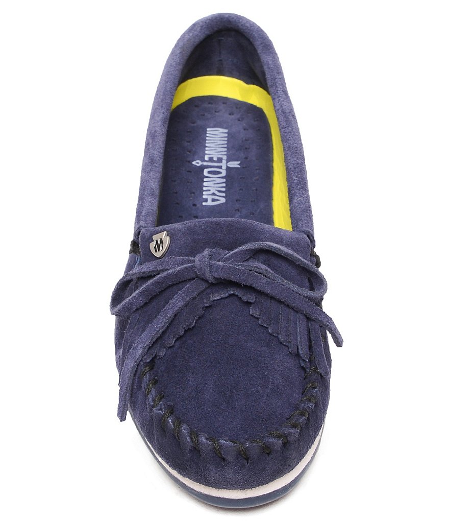 Minnetonka Kilty Plus Suede Moccasins