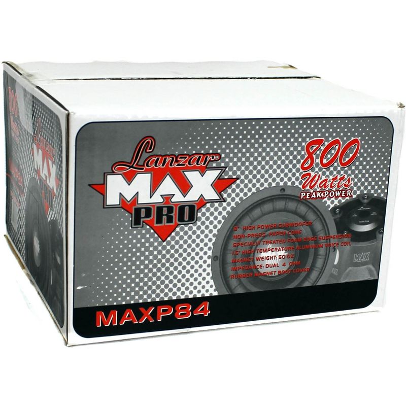 LANZAR MAX PRO MAXP84 8" 800 WATT Power Car Audio Subwoofer Sub Woofer SVC