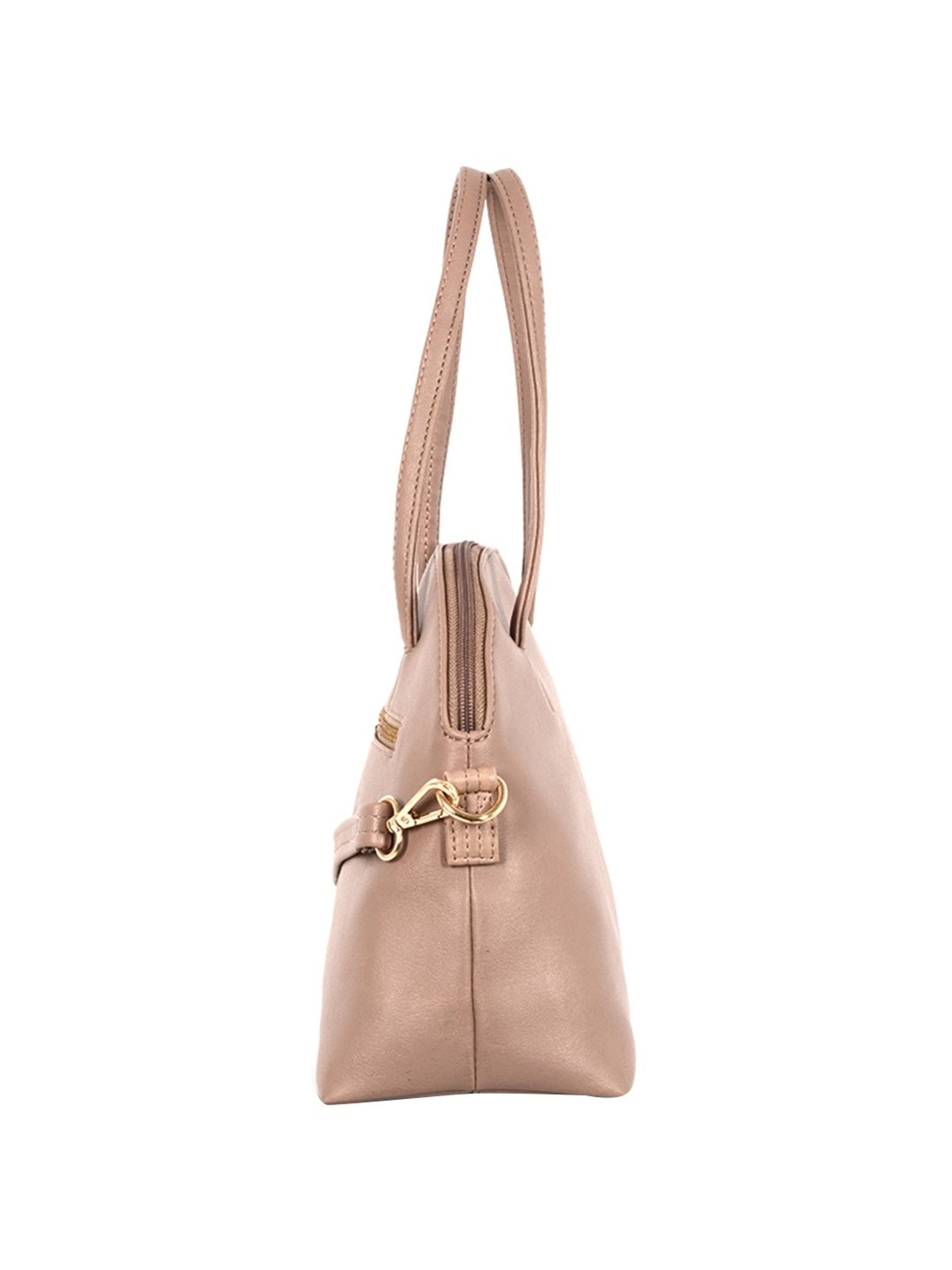 Baggit Lxe Roll Pink Solid Medium Handbag