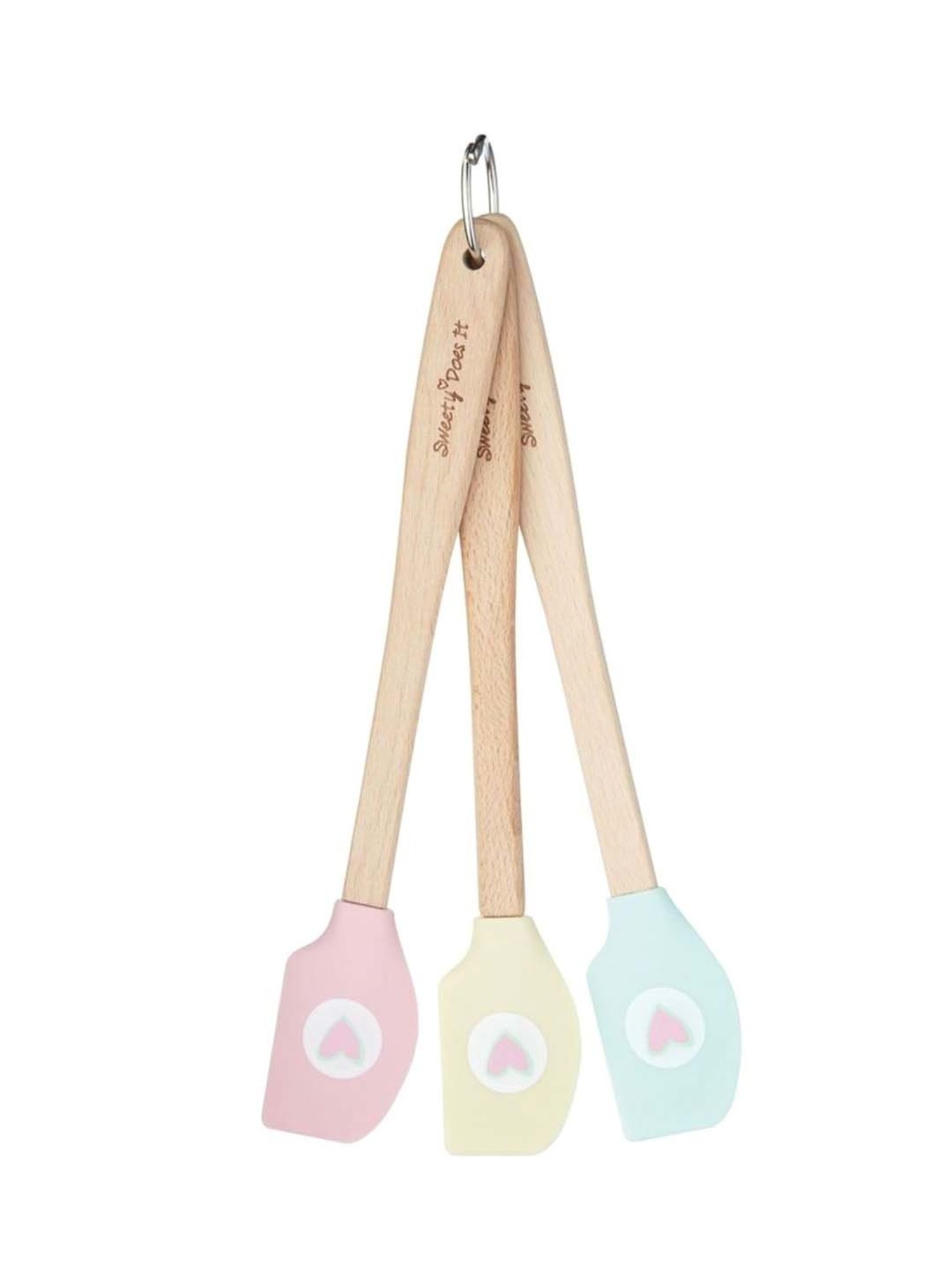 KitchenCraft Multicolor Silicone Mini Spatula Set - Set of 3