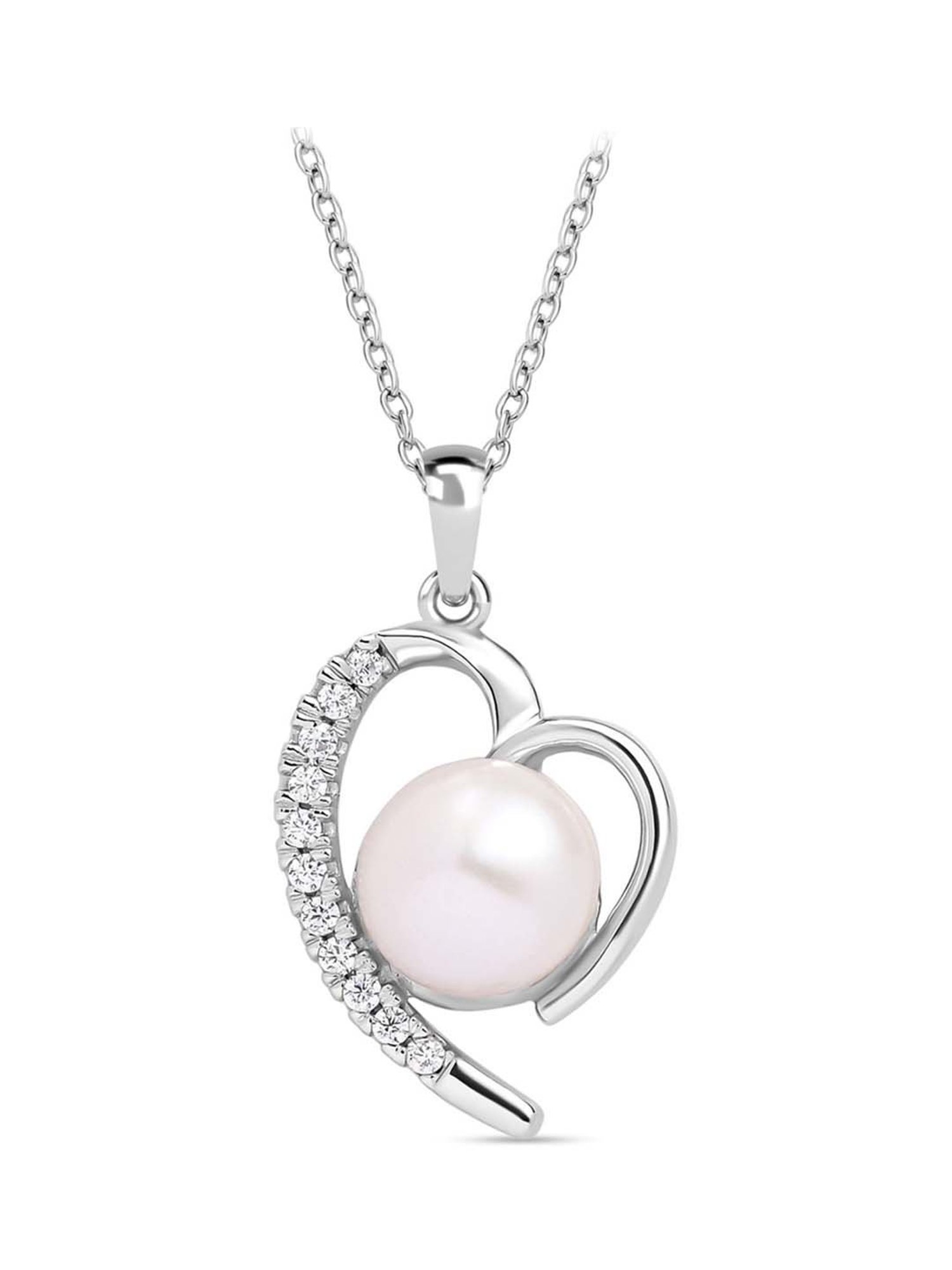 GIVA 92.5 Sterling Silver Double Infinity Love Necklace for Women