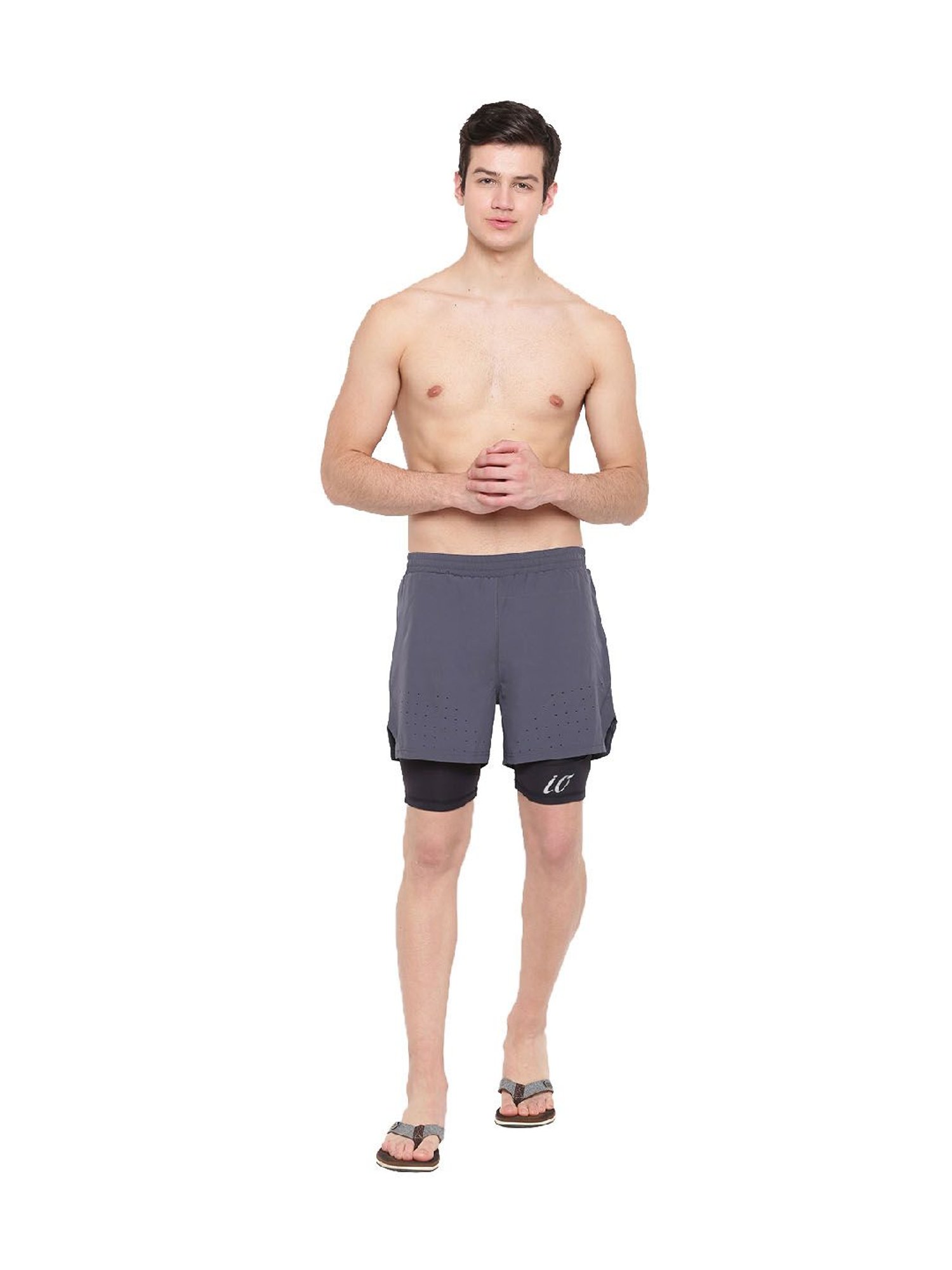 IO Grey Comfort Fit Shorts