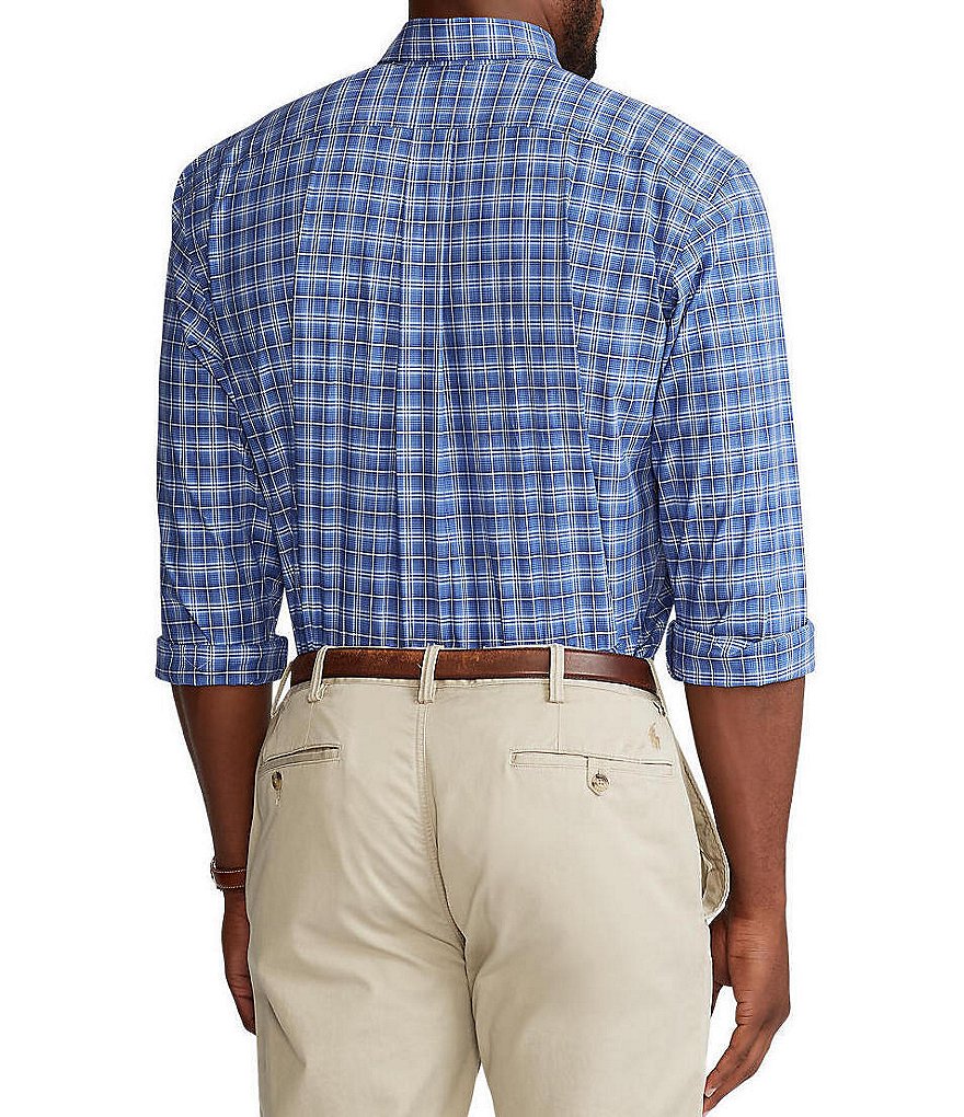 Visconti Big & Tall Check Skulls Print Long-Sleeve Woven Shirt