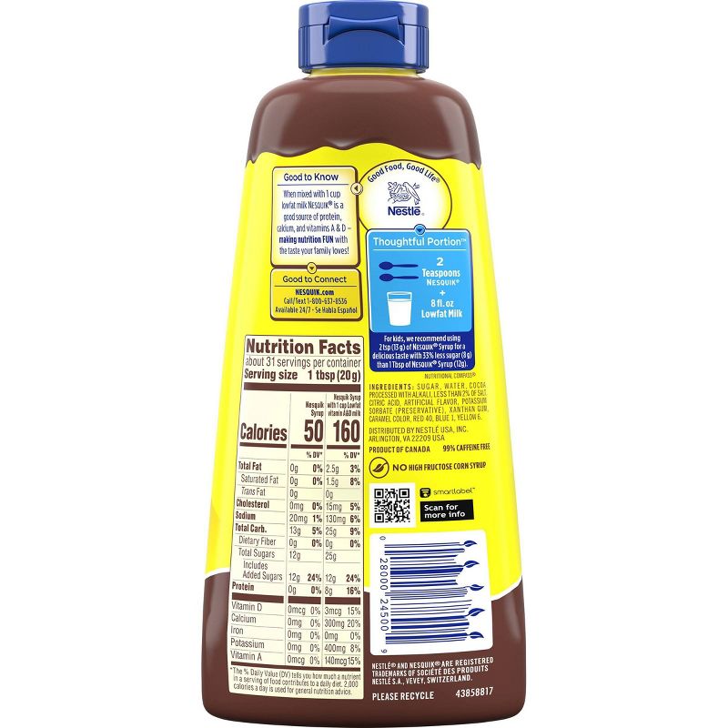 Nestle Nesquik Chocolate Syrup - 22oz