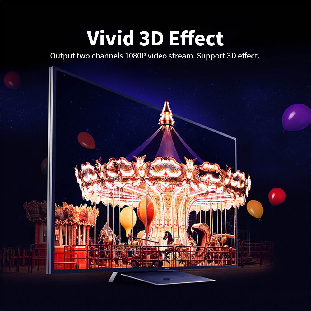 VENTION HD 2.0 Cable 4K Digital High Definition Video Cable Male to Male Adapter Cable for Laptop PC TV STB Game Console 3m/9.84ft