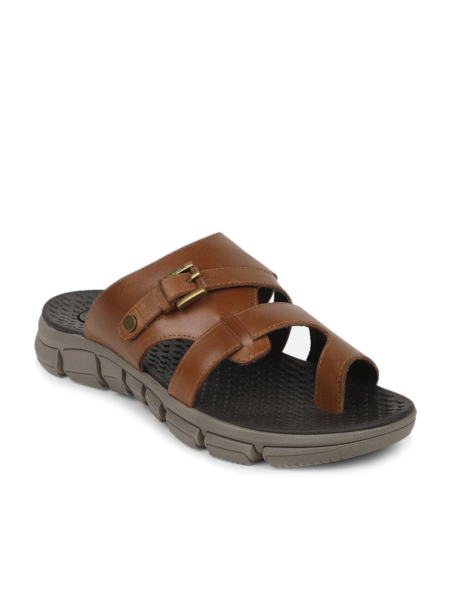 EZOK Men's Tan Toe Ring Sandals