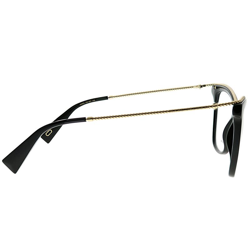 Marc Jacobs  807 Womens Cat-Eye Eyeglasses Black And Gold 54mm