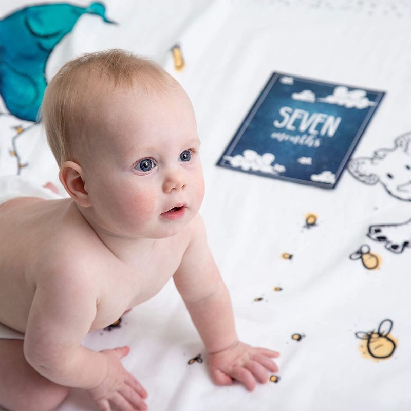 JumpOff Jo Baby Blanket and Turning Point Cards Bundle, Giraffe & a Calf