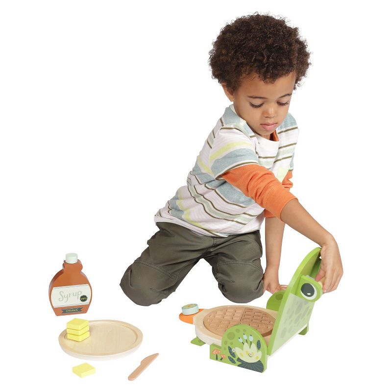 Manhattan Toy Ribbit Waffle Maker Toddler & Kids Pretend Play Cooking Toy Set