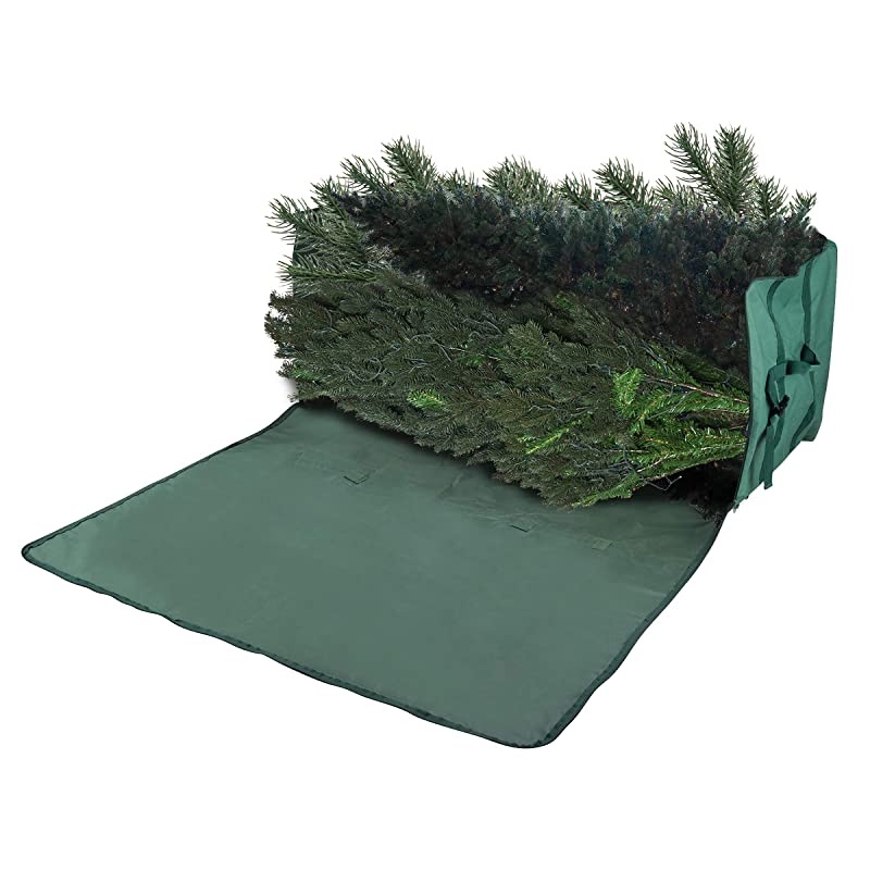 83DT5030 Heavy Duty Canvas Christmas Storage Bag Large for 9 Foot Tree NonRolling Green