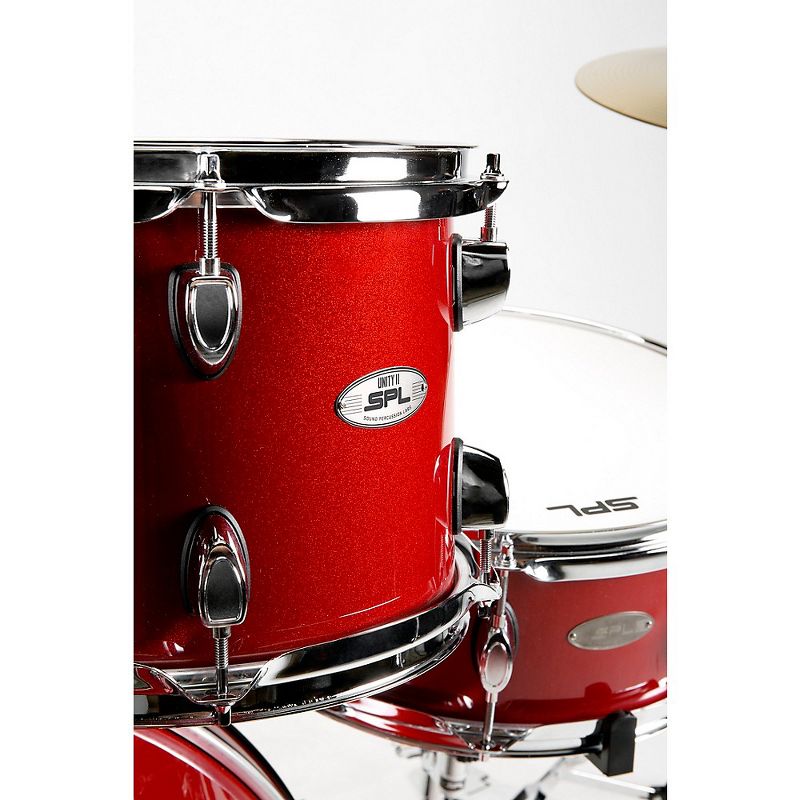 Sound Percussion Labs UNITY II 5-Piece Complete Drum Set With Hardware, Cymbals and Throne Desert Red Speckle