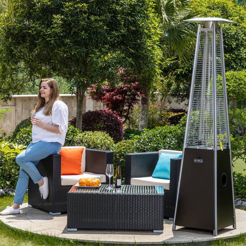 Portable Outdoor Flame Patio Heater Mocha - Legacy Heating