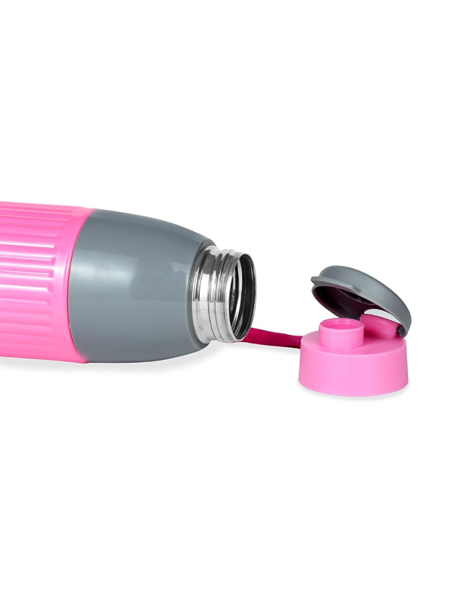 Varmora Veto Pink Stainless Steel Insulated Inner Steel Outer Plastic Water Bottle - 700 ml