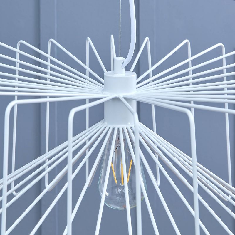 10" Ferdin Pendant Light White - Aiden Lane