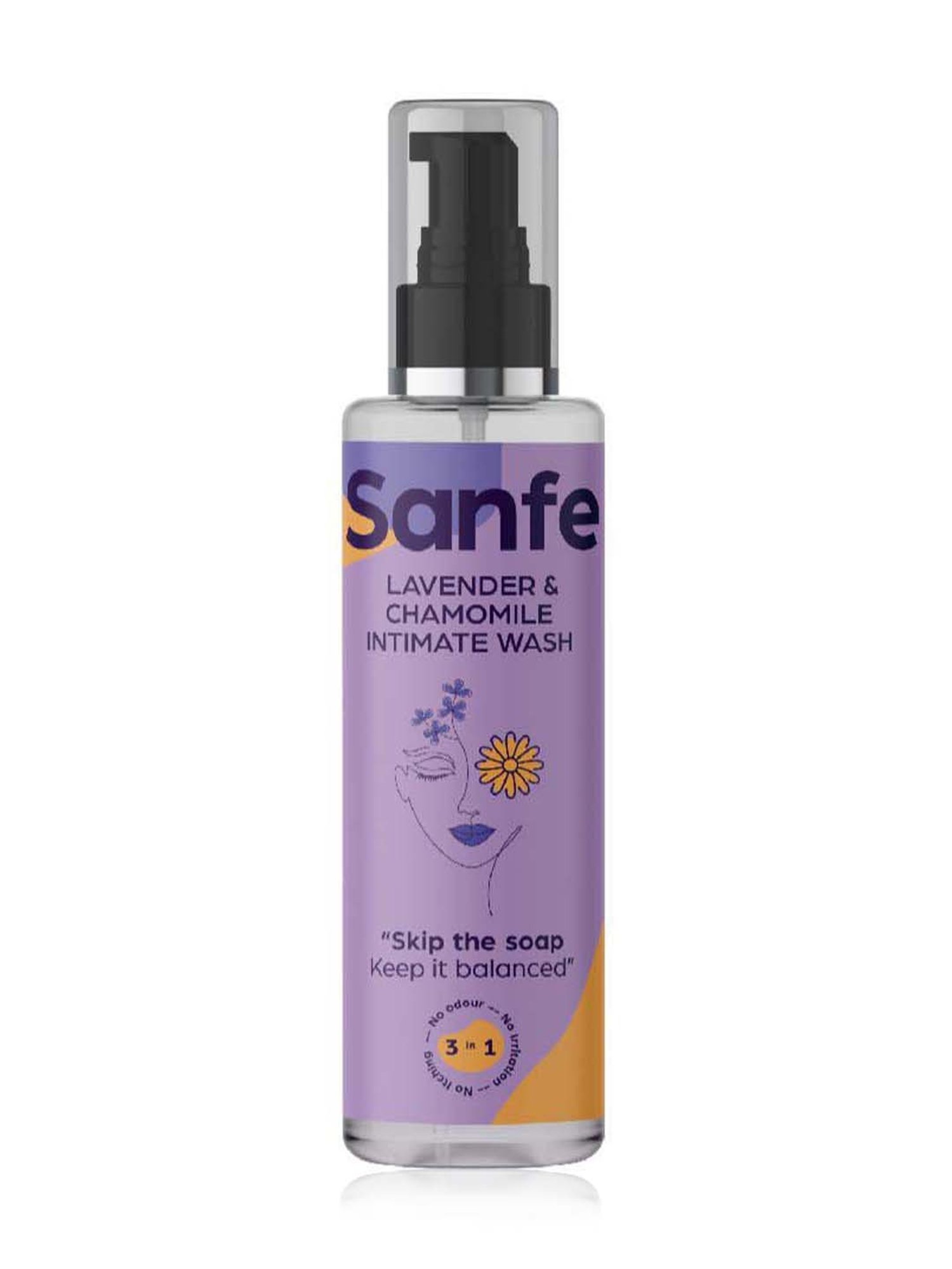 Sanfe Lavender and Chamomile Natural Intimate Wash - 100 ml