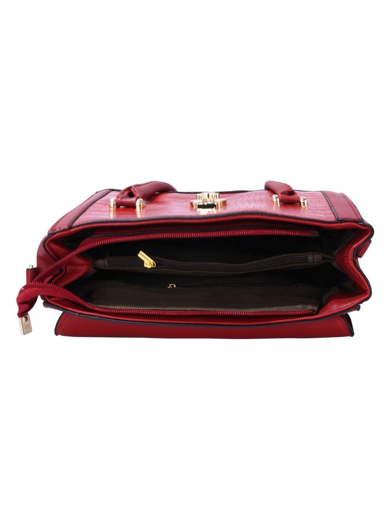 Favore Tan Solid Medium Satchels