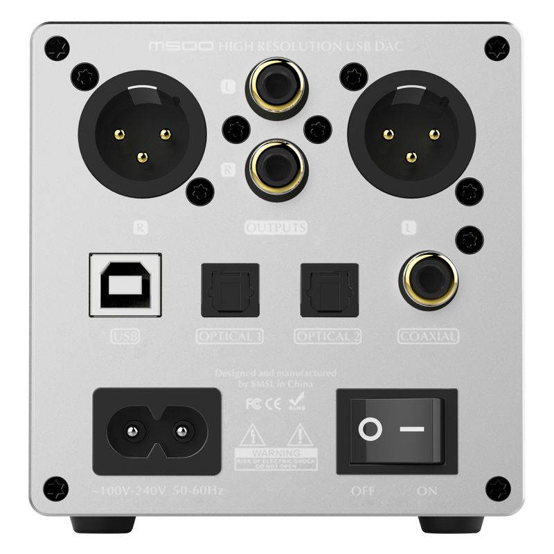 SMSL M500 MQA Decoder Headphone AMP ES9038PRO ES9311 XMOS XU-21632bit 768kHz DSD512 Hi-Res Audio DAC Headphone Amplifier