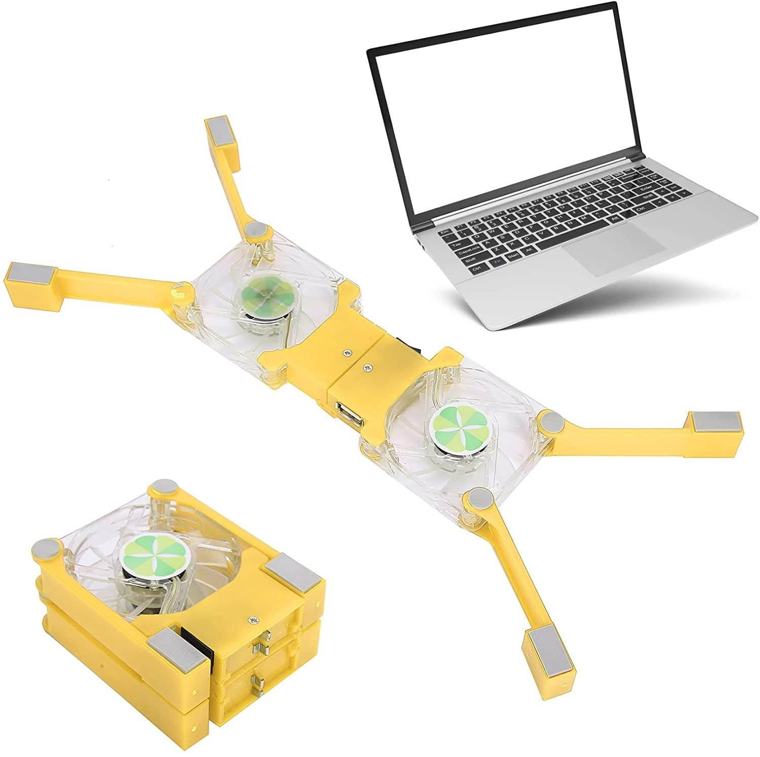 Computer Cooler USB Cooling Fan Laptop Notebook Cinema Cooler USB External Heat Sink Computer Bracket High Speed Mute Cool Pad (Color : NO.3)