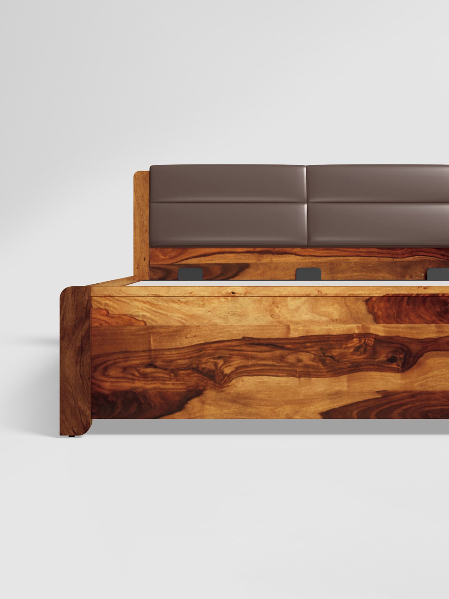 Nilkamal Riva Black Engineered Wood King Size Bed with Storage