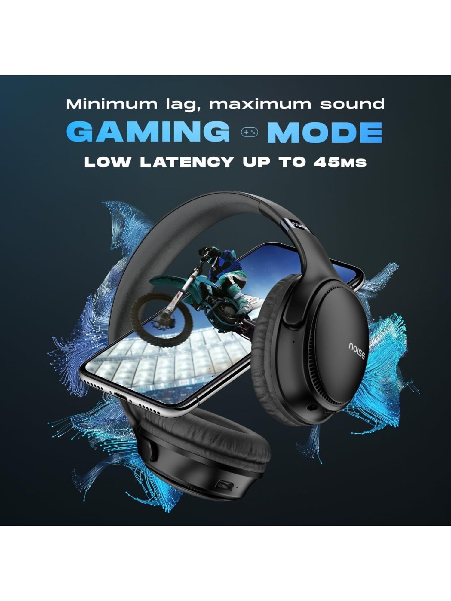 Major IV On Ear Wireless Bluetooth Headphone with Microphone (Black, True Wireless)