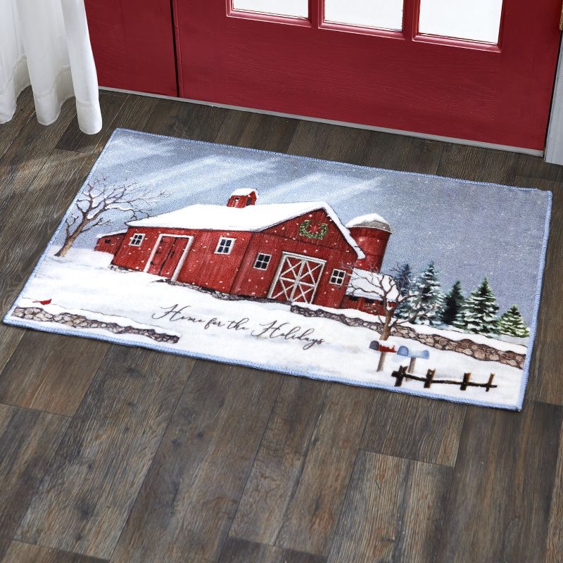 1'11x2'11" Rectangle Indoor and Outdoor Tufted Area Rug Multicolored - The Lakeside Collection