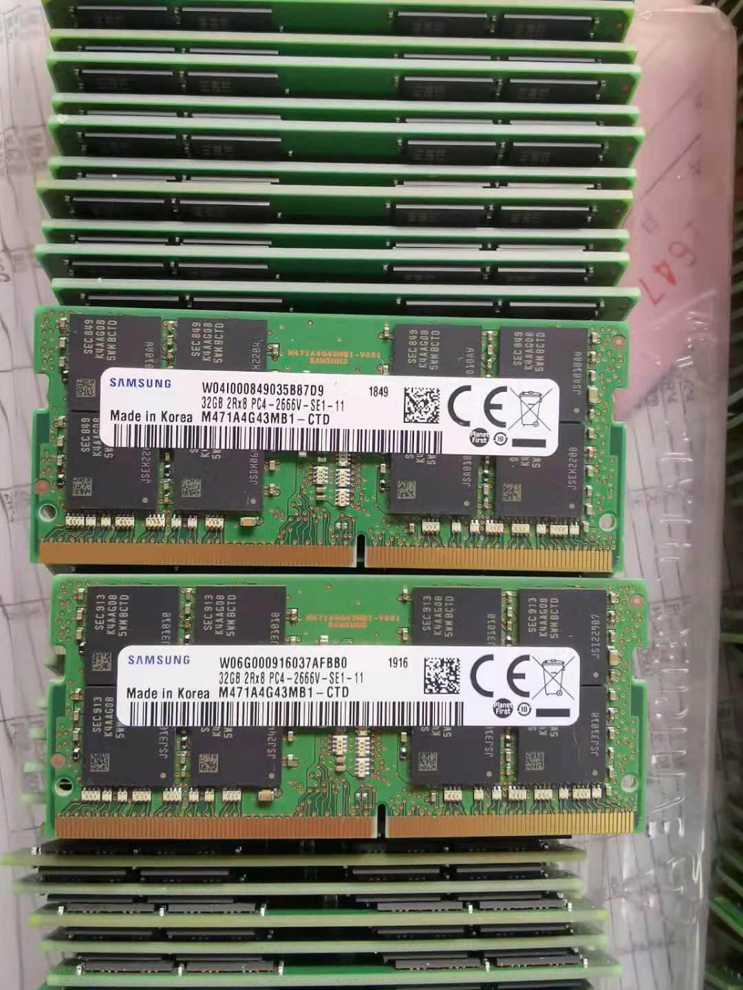 Samsung 32GB DDR4 2666 MHz PC4-21300 Laptop SODIMM M471A4G43MB1-CTD Memory RAM