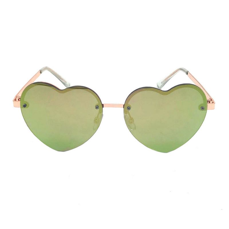 Women's Heart Shaped Sunglasses - Wild Fable™ Rose Gold
