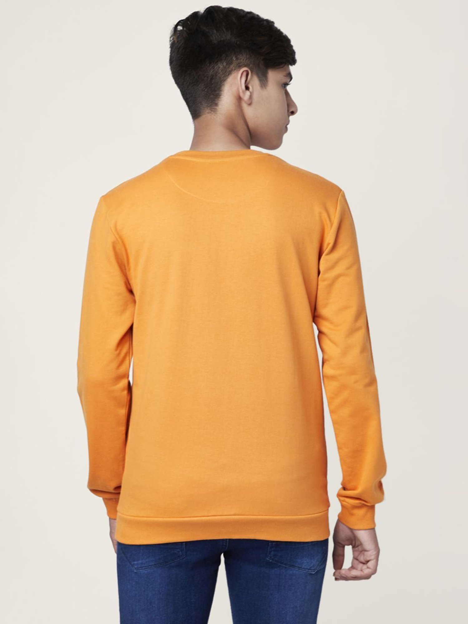 Coolsters by Pantaloons Kids Burnt Orange Cotton Regular Fit Full Sleeves Sweatshirt