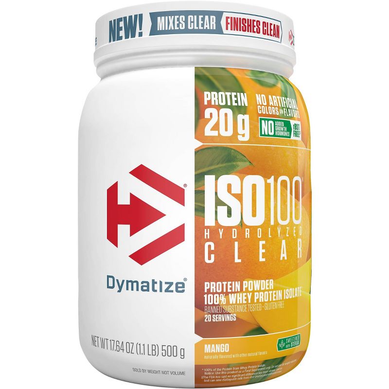 Dymatize Clear 100% Whey Protein Powder - Mango - 17.64oz