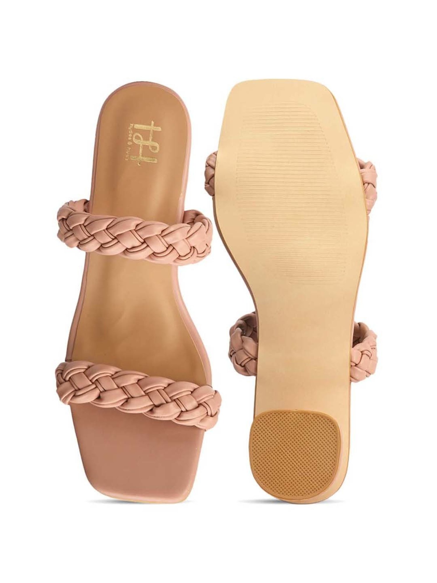 Hydes N Hues Women's Beige Casual Sandals