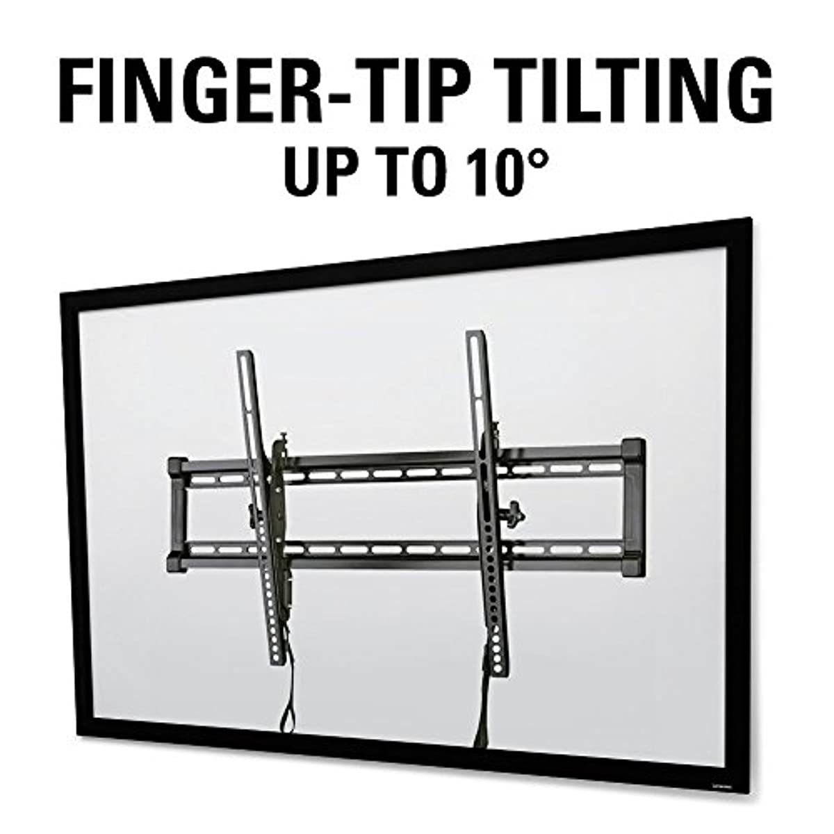 Sanus Universal Low Profile Tilt TV Wall Mount for 37" - 80" LED, LCD & Plasma TVs, Eliminates Glare with 10&ordm; of Tilt & Post-Install Adjustments - 3 Step Install - Safety Certified - MLT14-B1