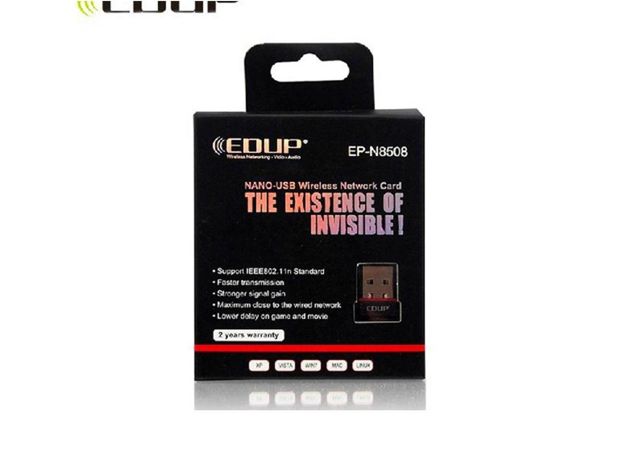 USB Wireless Network Adapter 802.11N EDUP EP-N8508 Nano LAN Card