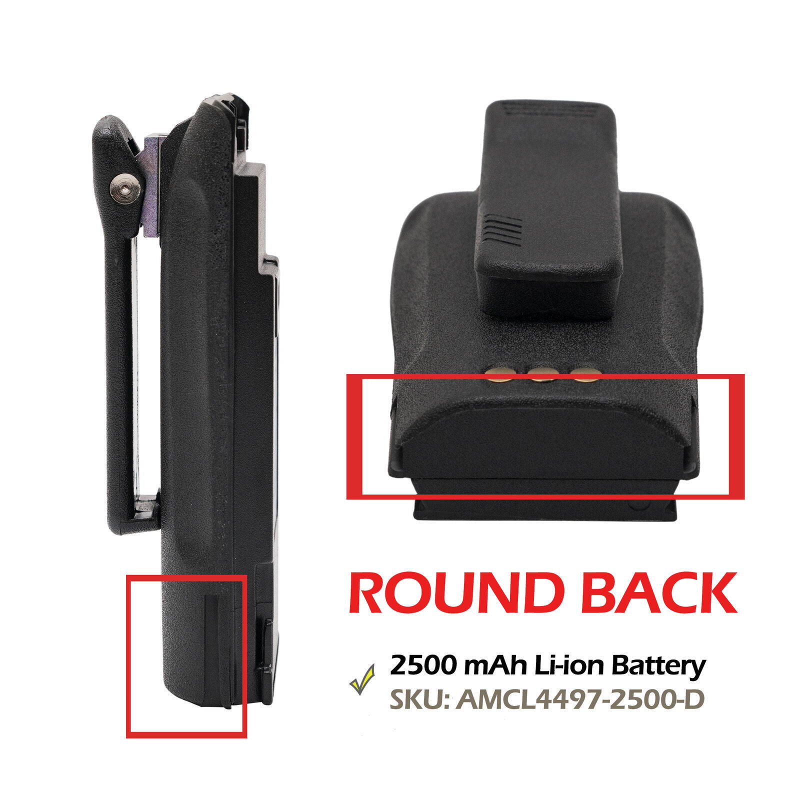 4 unit High Performance 2500mAh Replacement Battery for Motorola Mototrbo CP200D