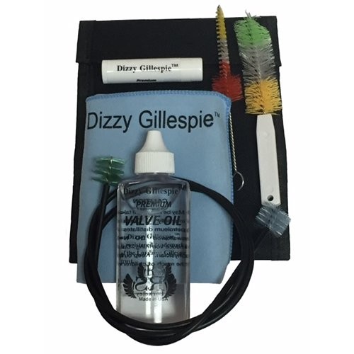Dizzy Gillespie Elite Series Trumpet Mouthpiece Pack w/Dizzy Gillespie Paramount Series Trumpet Care & Cleaning Kit + Blue Mouthpiece Pouch