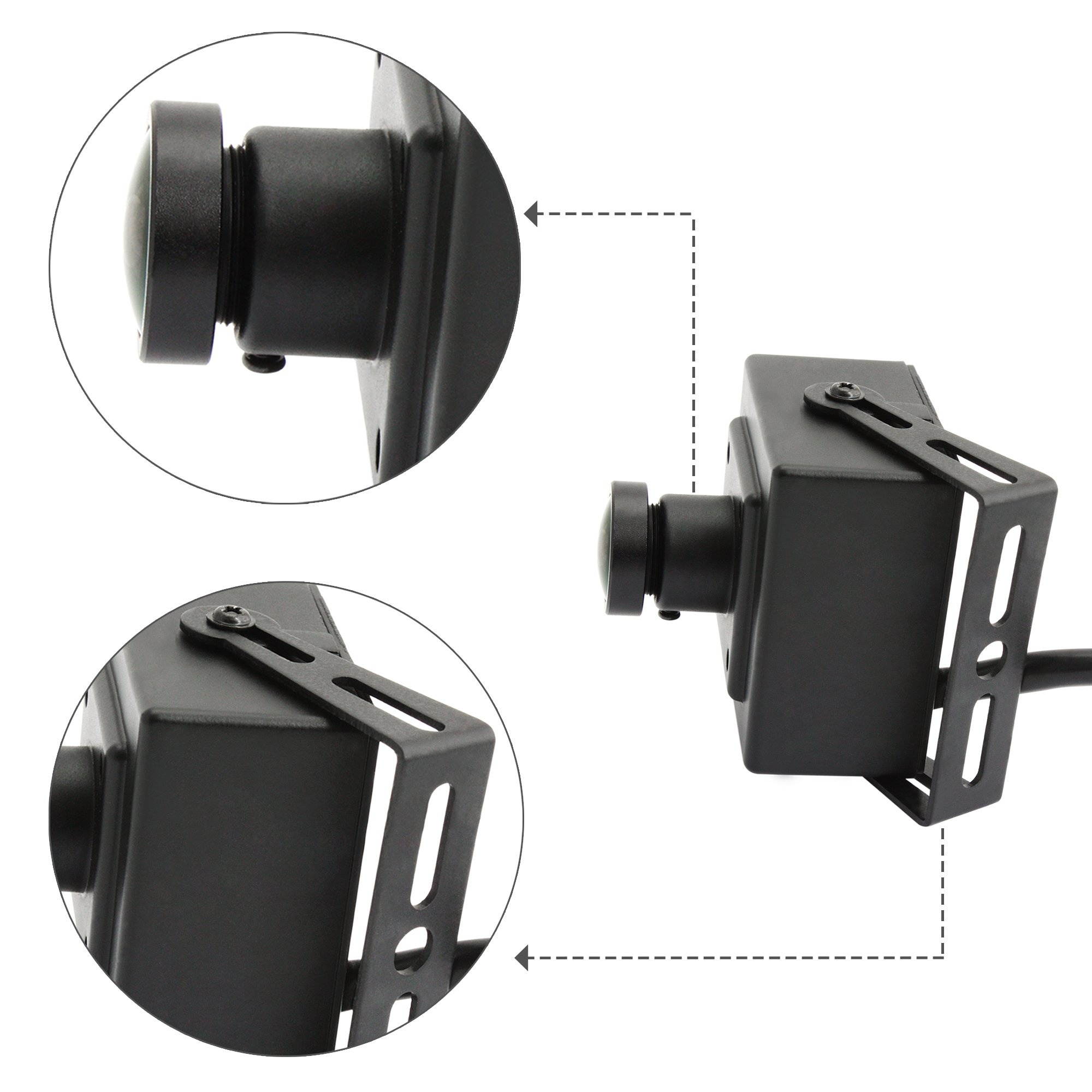 170 Degree megapixel fisheye Lens 5.0 megapixel USB Camera with aptina cmos Sensor and Aluminum Mini case