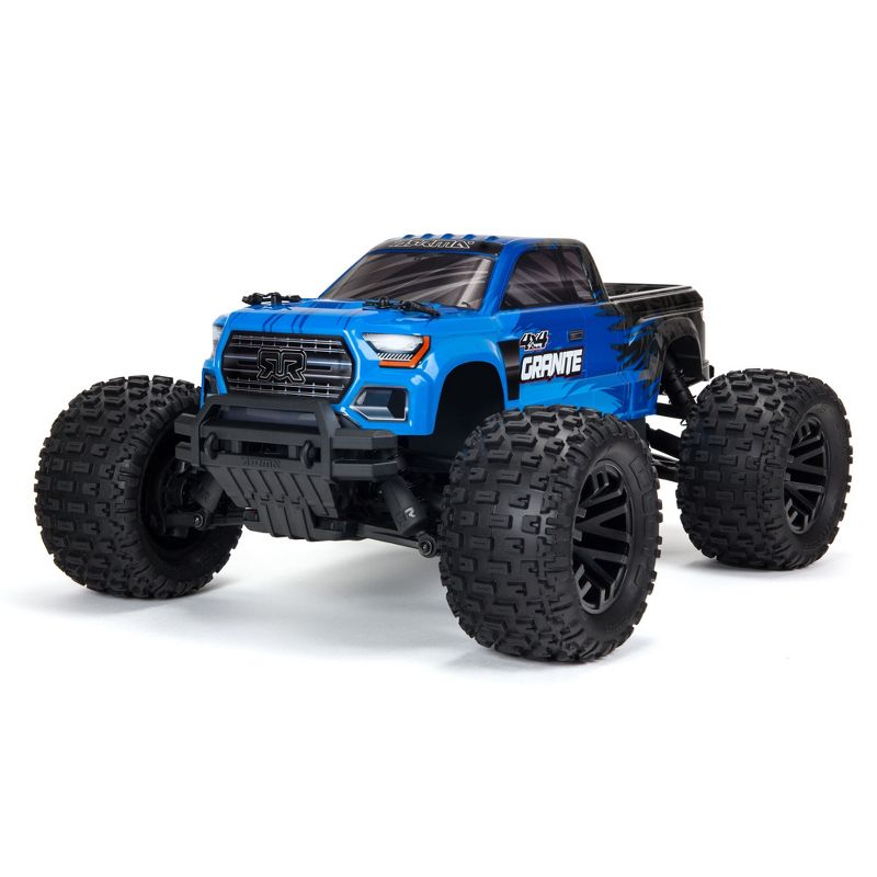 ARRMA RC Truck 1/10 GRANITE 4X4 V3 MEGA 550 Brushed Monster Truck RTR (Includes Transmitter, Receiver, Battery and Charger), Blue, ARA4202V3T1