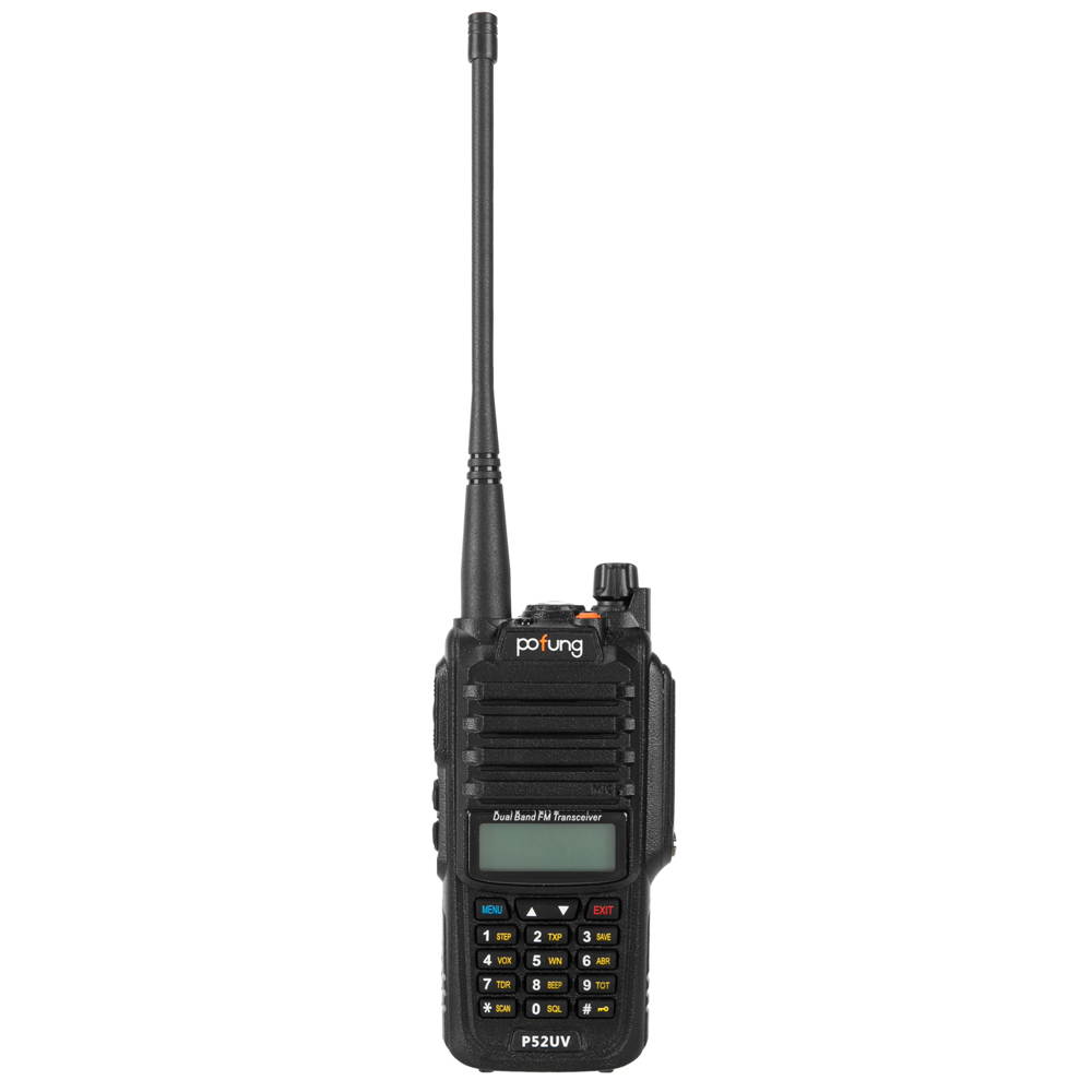 pofung P52UV GMRS UV Dual-stage Waterproof Dual-power Tub 5W (Removable antenna) Handheld Walkie-Talkie 1800mAh Battery