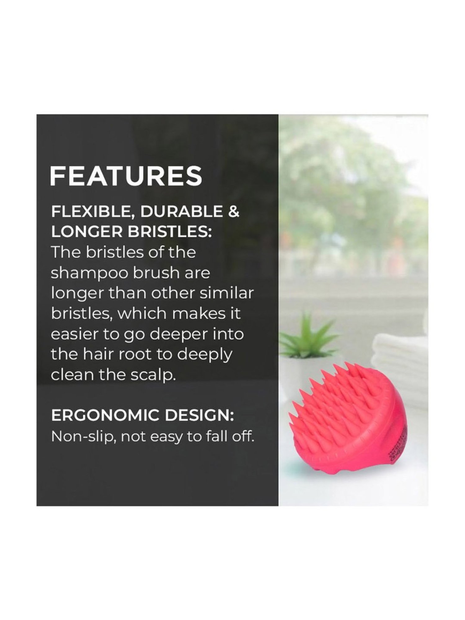 Beautiliss Professional Scalp Massager & Shampoo Brush