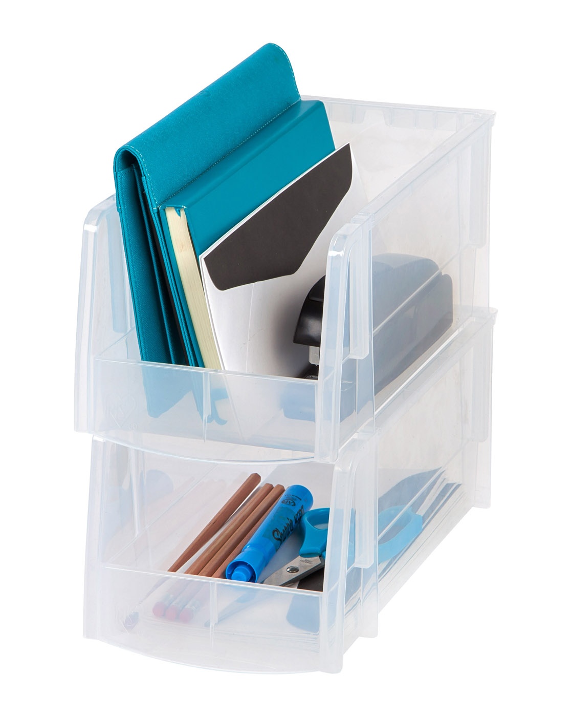 IRIS Medium Bin, 8 Pack, Clear