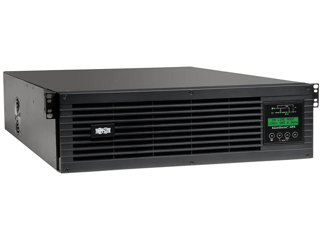 PR1000LCDRT2U Smart App Sinewave UPS System, 1000VA/900W, 8 Outlets, AVR, 2U Rack/Tower Black