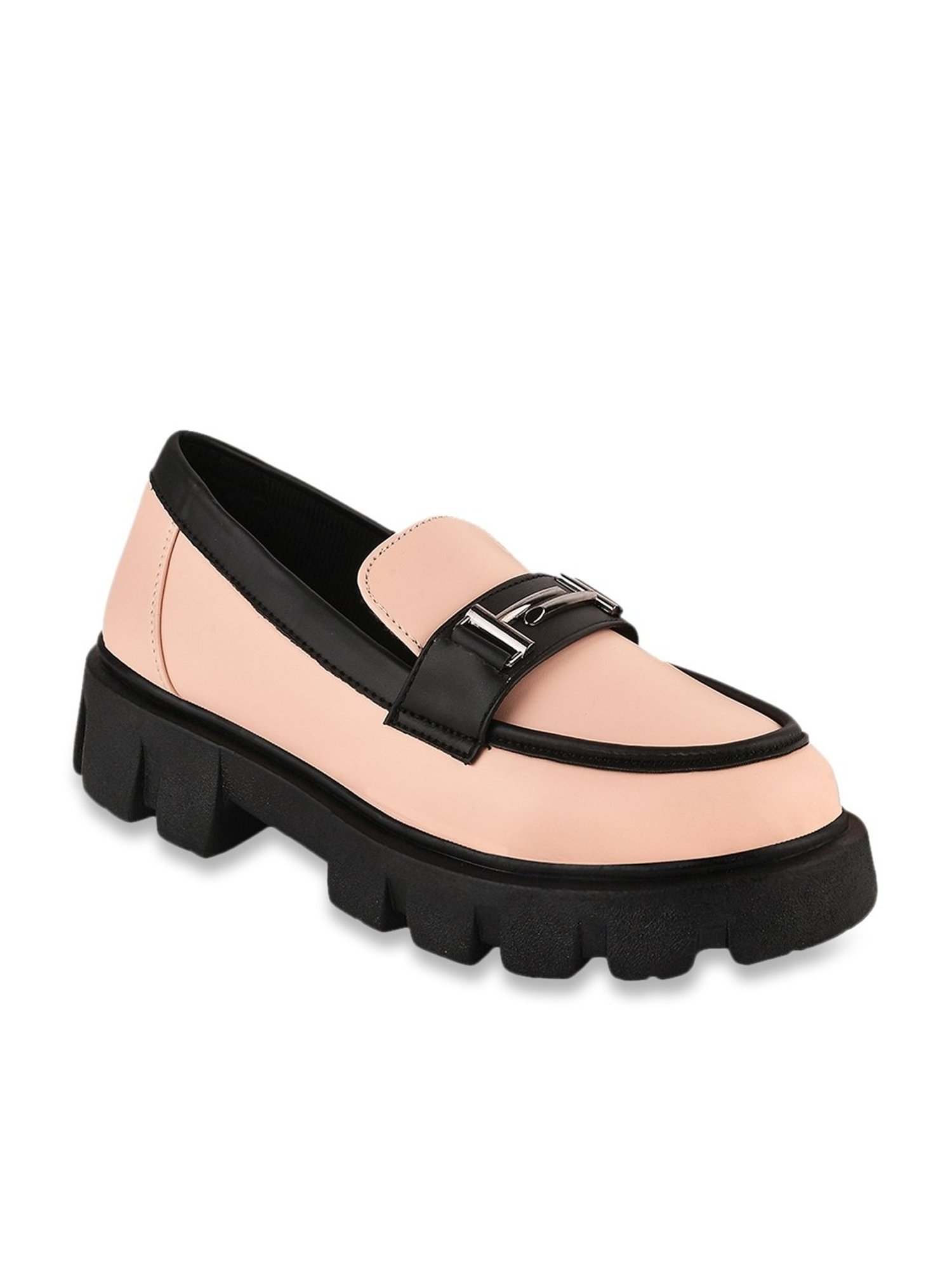 Shoetopia Women's Peach Casual Loafers