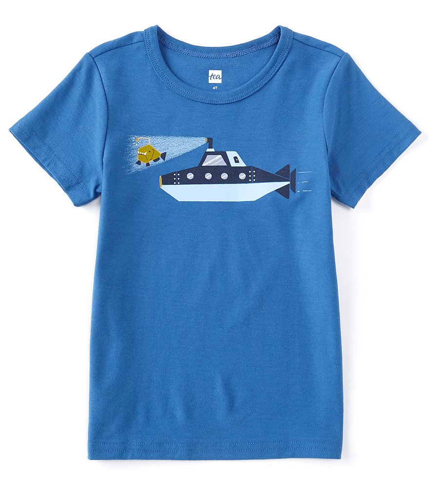 Tea Collection Toddler Boys 2T-4T Short-Sleeve Deep Sea Exploring Graphic Tee