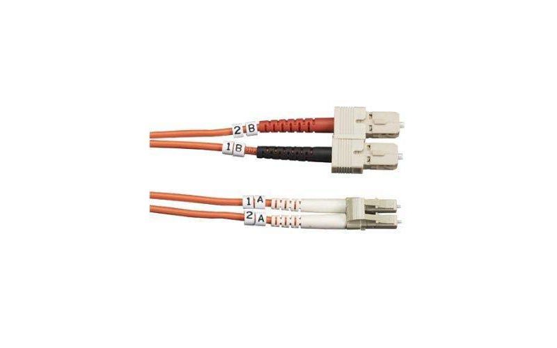 Black Box 50-Micron Multimode Fiber Optic Value Patch Cable, Duplex, Zipcord - 32.81 ft Fiber Optic Network Cable for Network Device