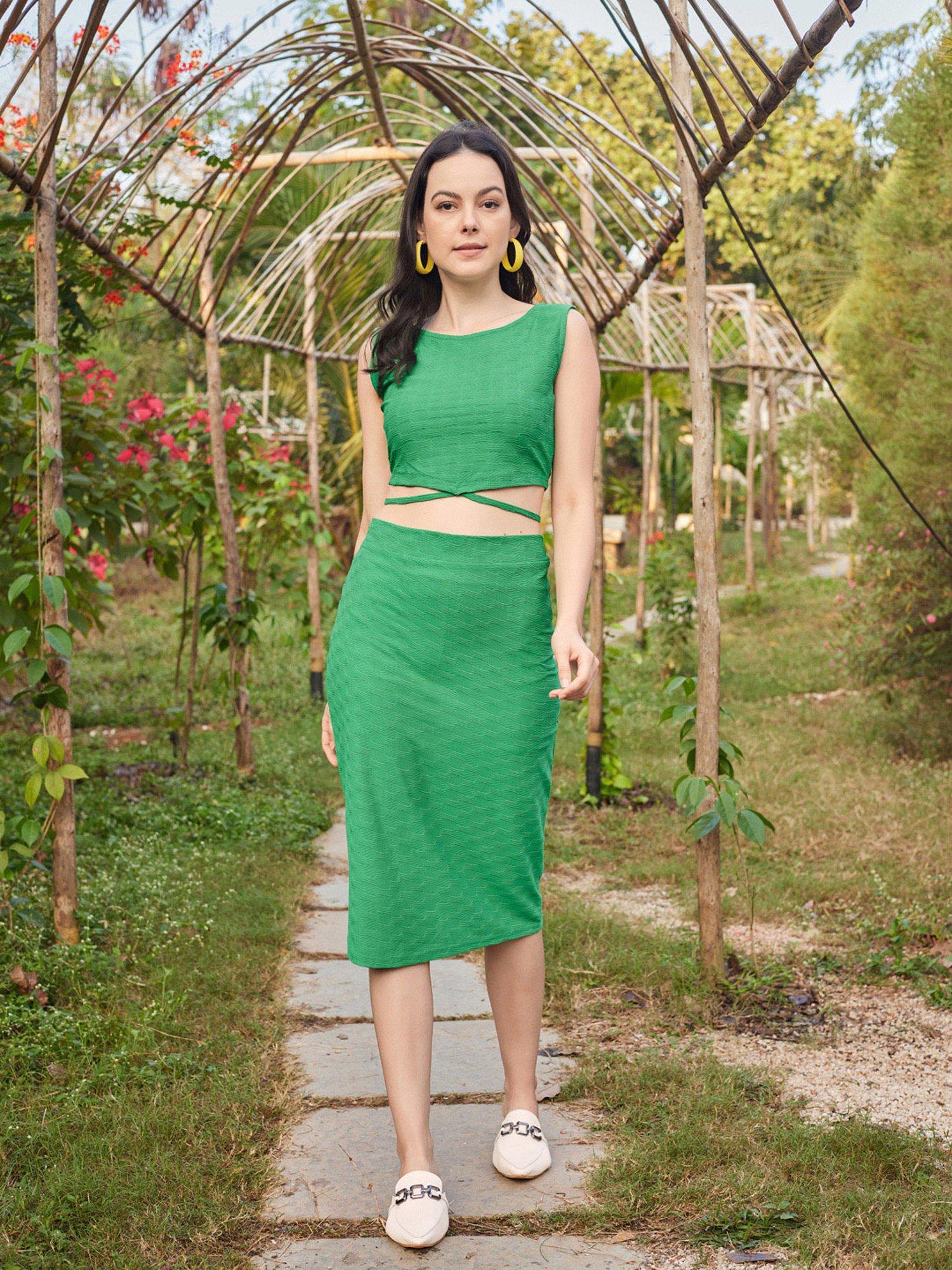 Belle Fille Blue Floral Print Playsuit