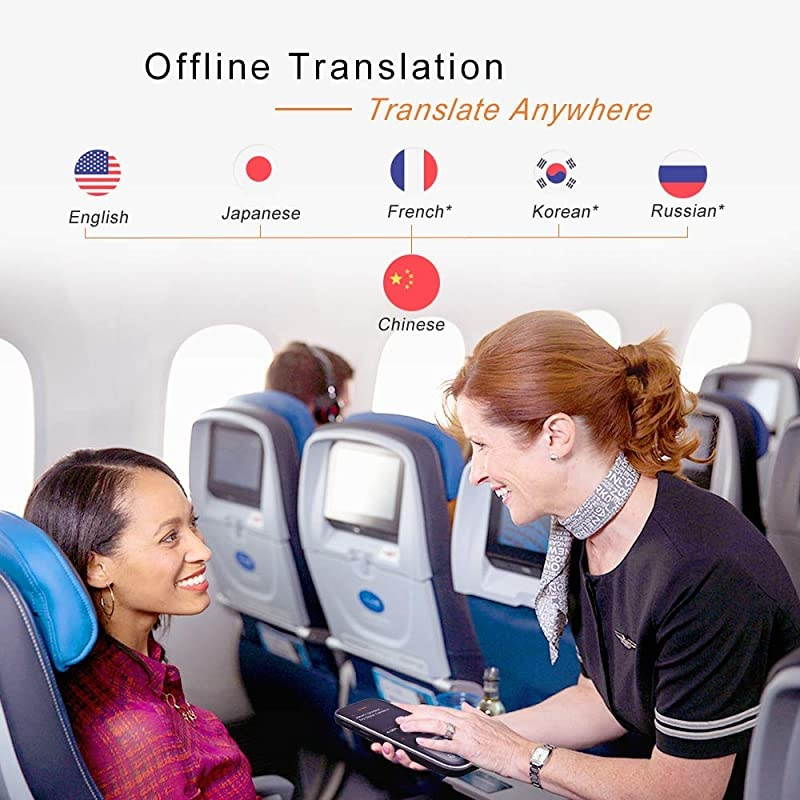 JoneR Voice Language Translator Device with Camera, 3.1-inch Touch Screen, Photo Translation, 45 Languages + 57 Accents Instant Two-Way Portable Translator, GO