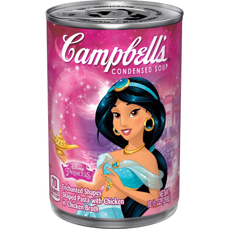 Campbell's Condensed Disney Jasmine Enchanted Shapes Pasta with Chicken in Chicken Broth Soup - 10.5oz