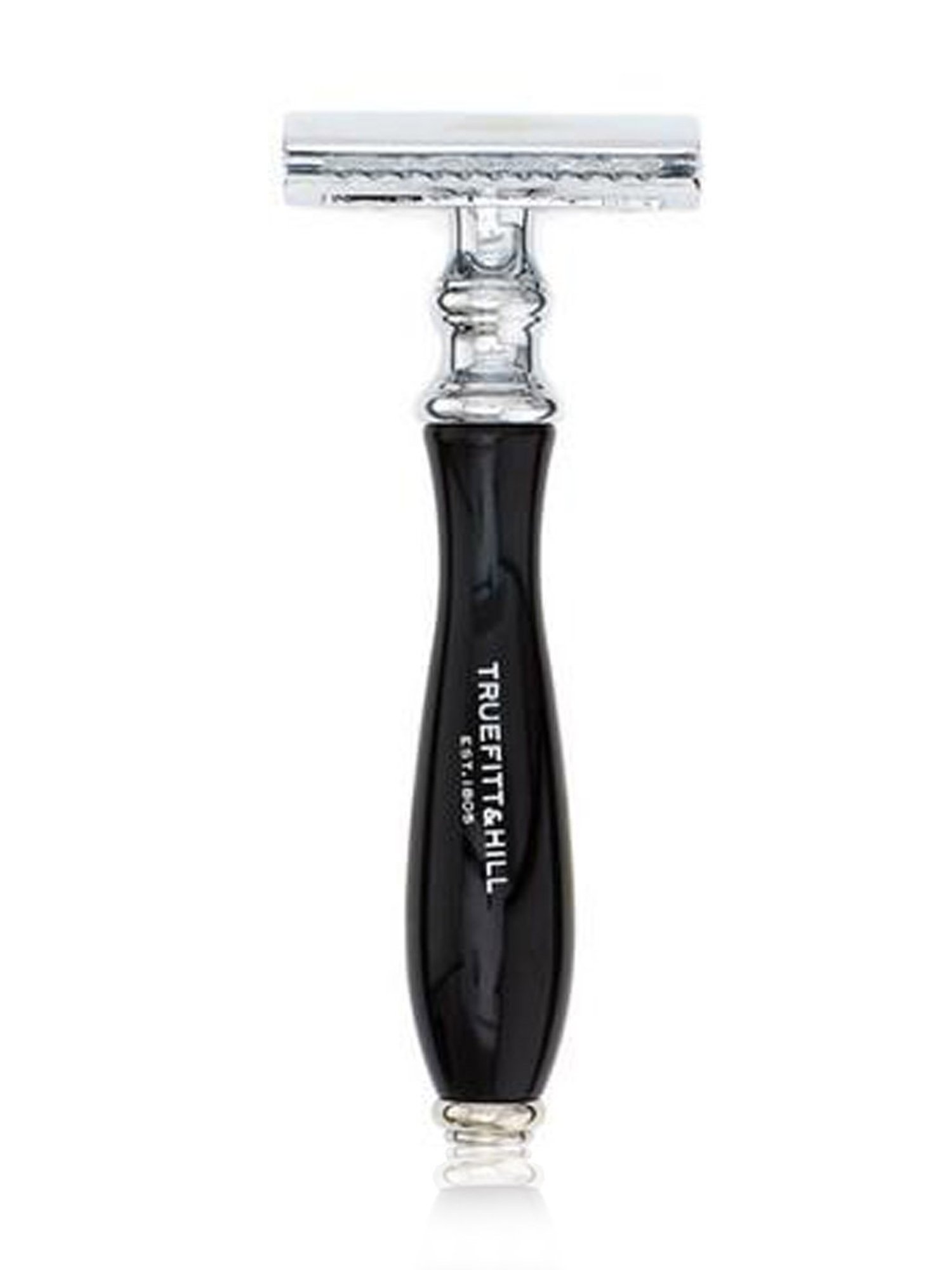 Truefitt & Hill Black Faux MachIII Razor Chrome Wellington