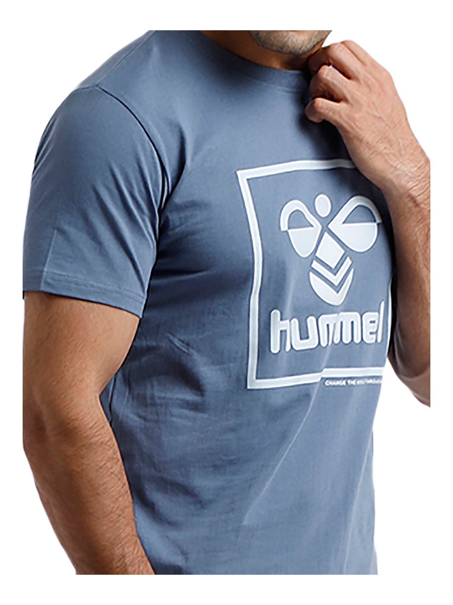 Hummel Blue Crew T-Shirt